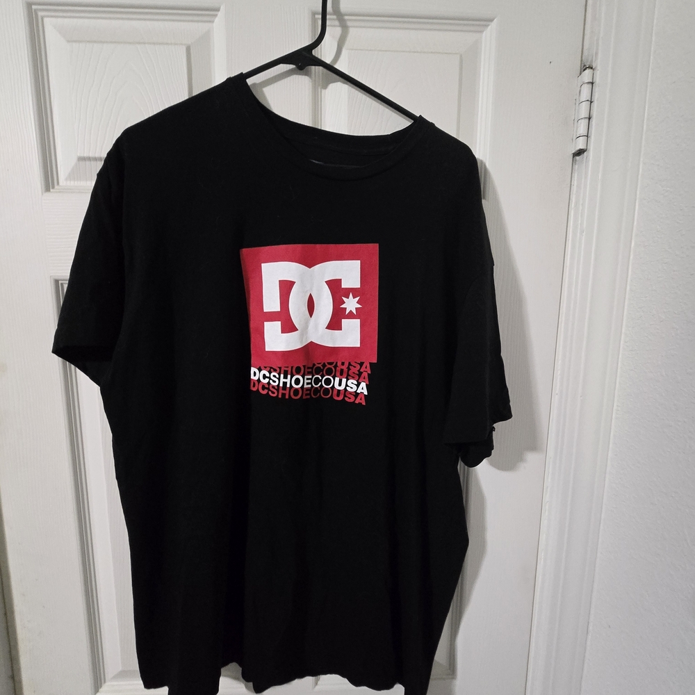 DC Black and Red Short Sleeve Tee
